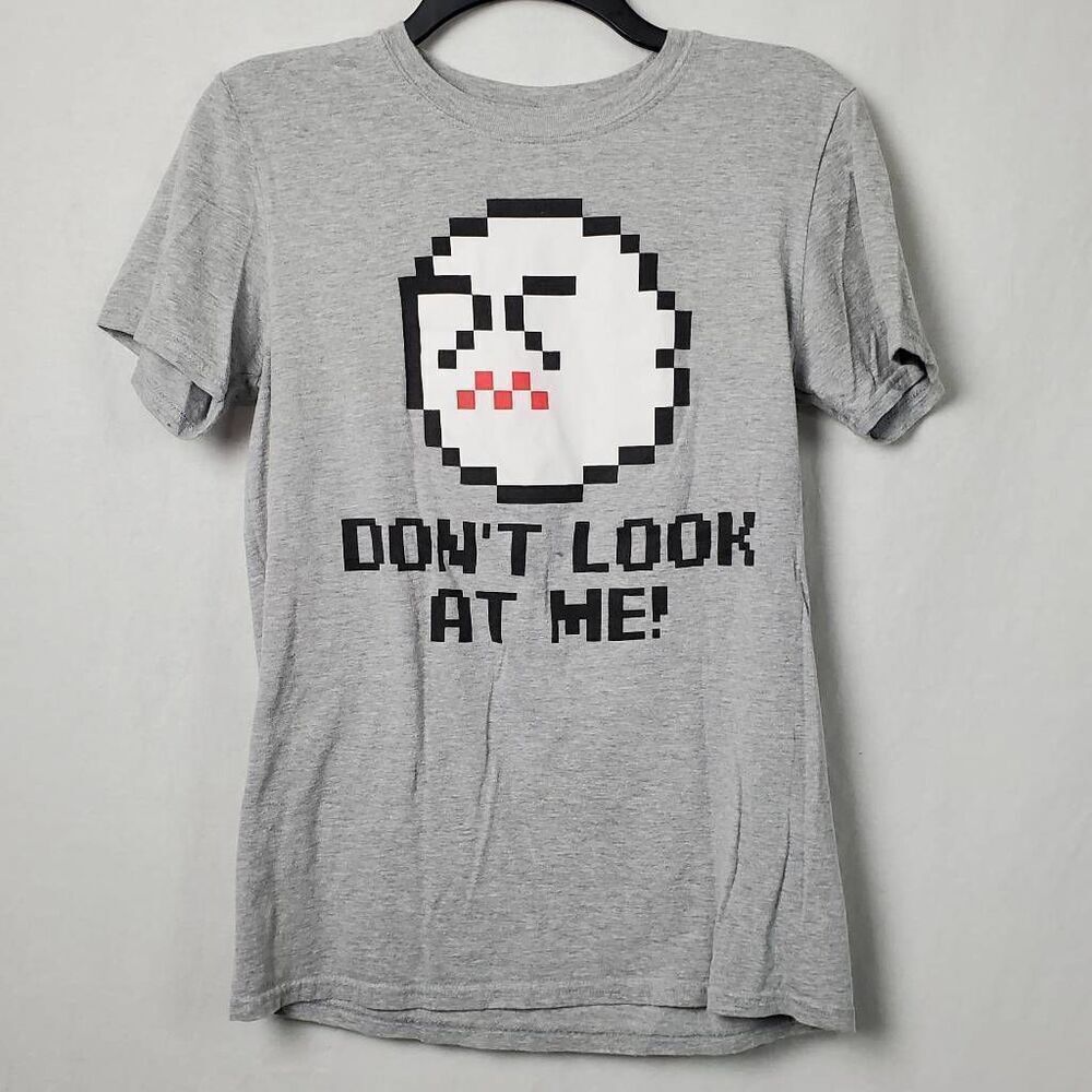 Super Mario Bros Small Gray T-Shirt